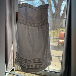 White house black market white dress knee length size 12